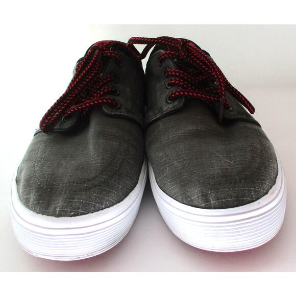 Ralph Lauren Polo Men's Faxon Gray Canvas Lace Sneakers Size 10.5D - Picture 5 of 10